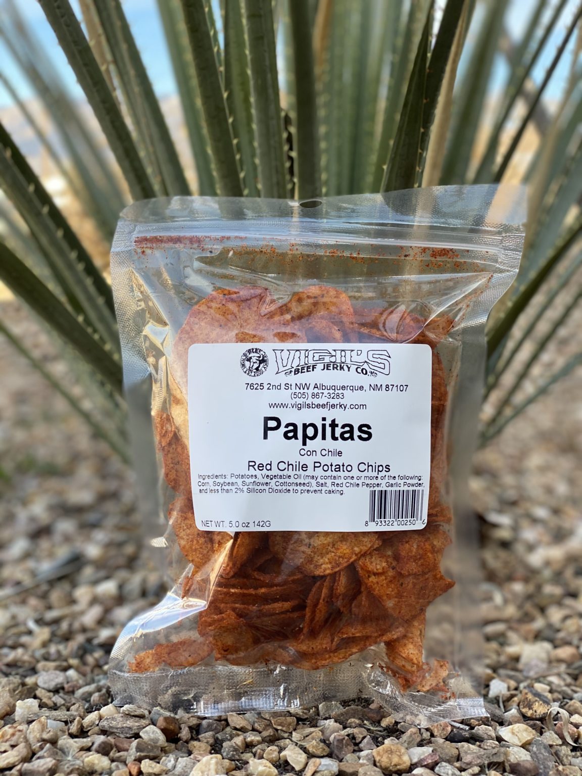 Papitas Red Chile Chips Vigils Beef Jerky