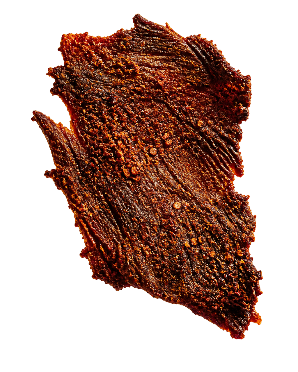 Thin, crispy Carne Seca beef jerky cured 14 days over mesquite